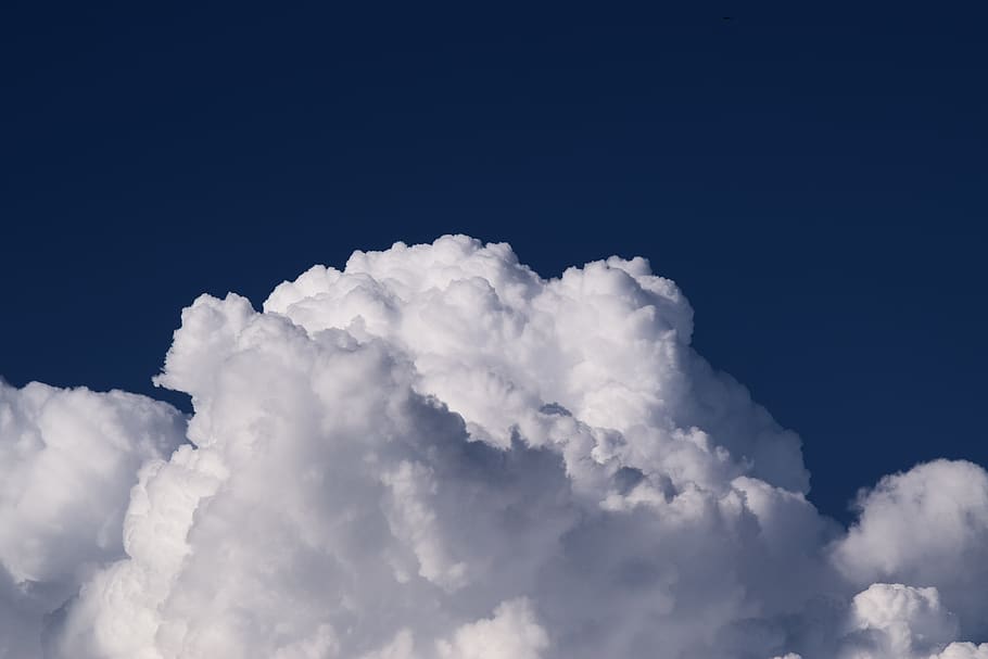 cloudy, blue, sky, clouds, nature, cloud - sky, beauty in nature HD wallpaper