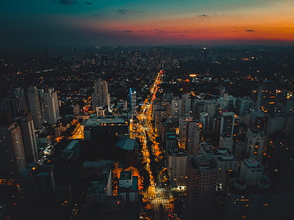 saopaulo, drone, djispark, serjosoza, avenida9dejulho, city HD wallpaper