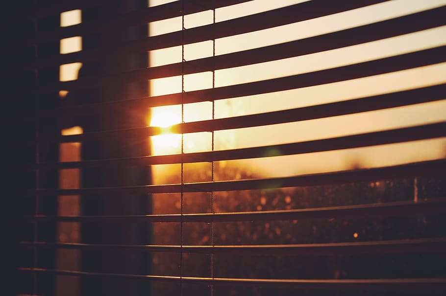 scenery of sunset, window, home decor, curtain, window shade, HD wallpaper