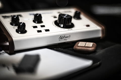 shallow focus photography of control knobs, electronics, joystick HD wallpaper