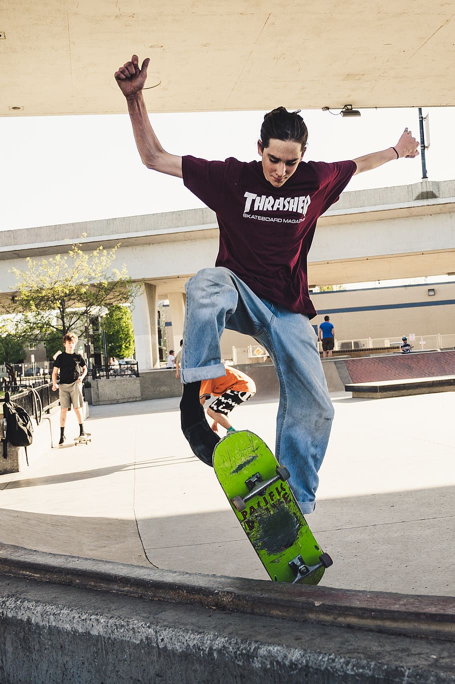 Photo Of Man Playing Skateboard, balance, fun, skate park, skater, HD wallpaper