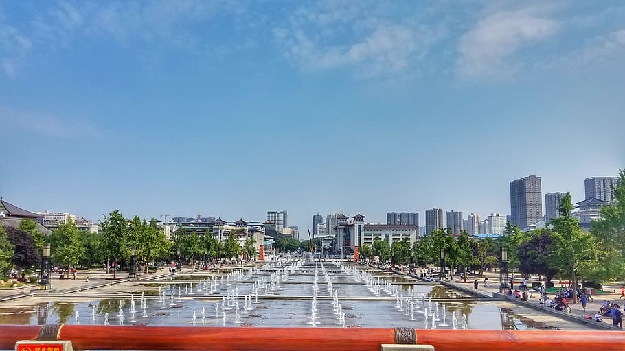 sky, landscape, architecture, water, built structure, building exterior HD wallpaper