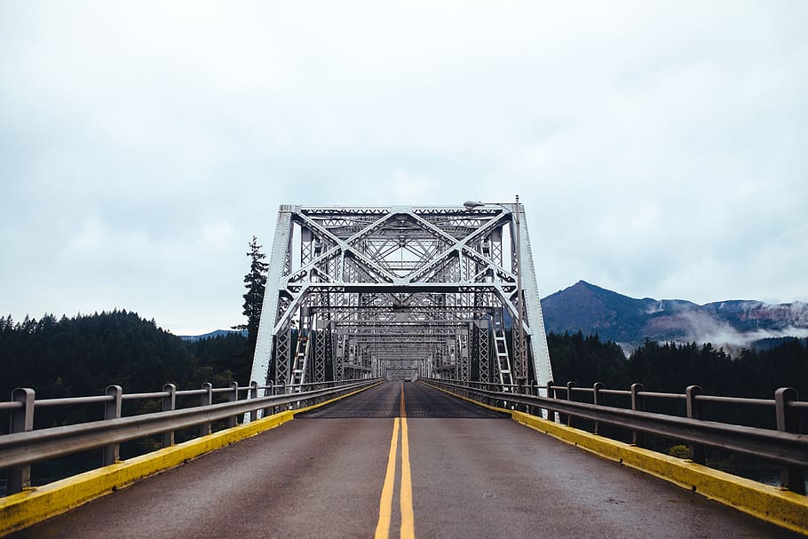 bridge, structure, infrastructure, road, trip, travel, outdoor HD wallpaper