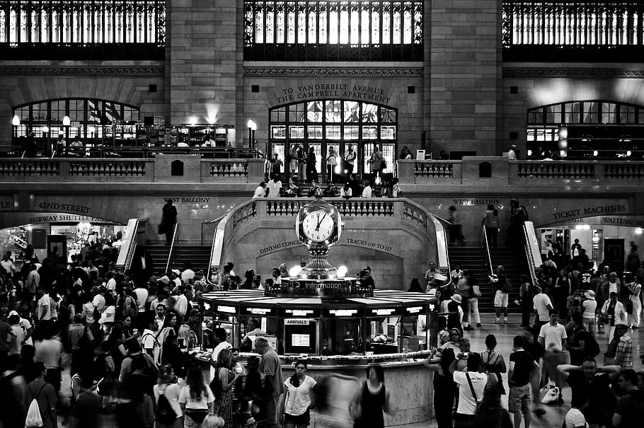 new york, grand central, station, nyc, architecture, manhattan, HD wallpaper