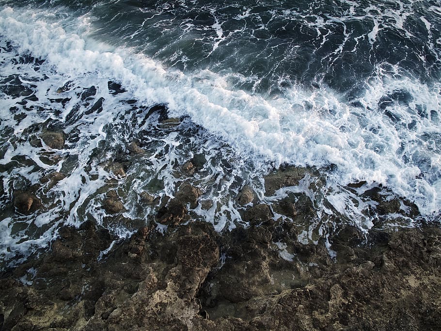 italy, sicily, waves, surf, rocks, sea, water, motion, sport HD wallpaper
