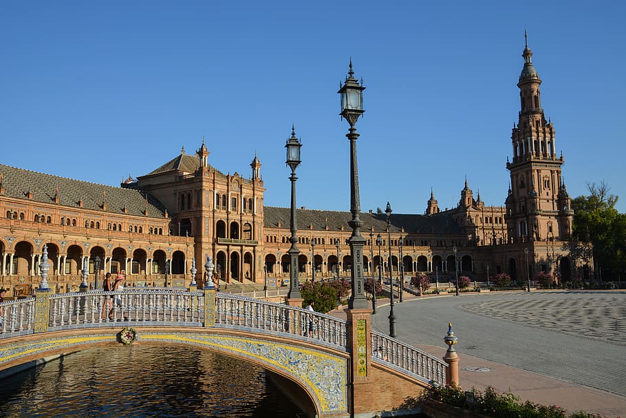 HD Wallpaper: Spain, Sevilla La Nueva, Plaza De España, Plaza España ...