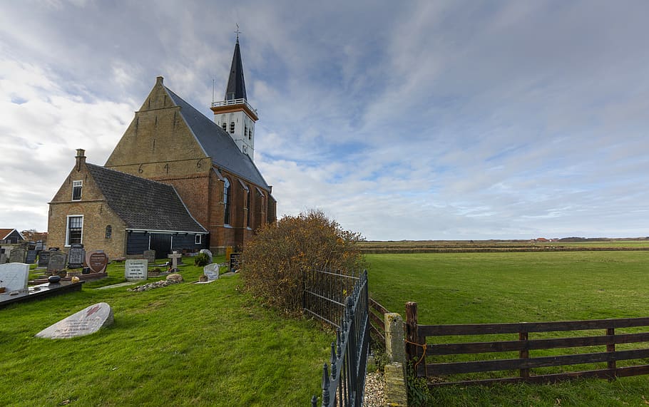 house on farm, architecture, tower, steeple, spire, building HD wallpaper