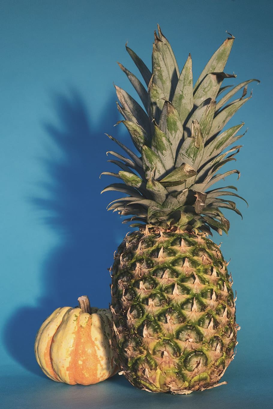 pineapple, gourd, dumpling squash, fruit, food, healthy, produce HD wallpaper