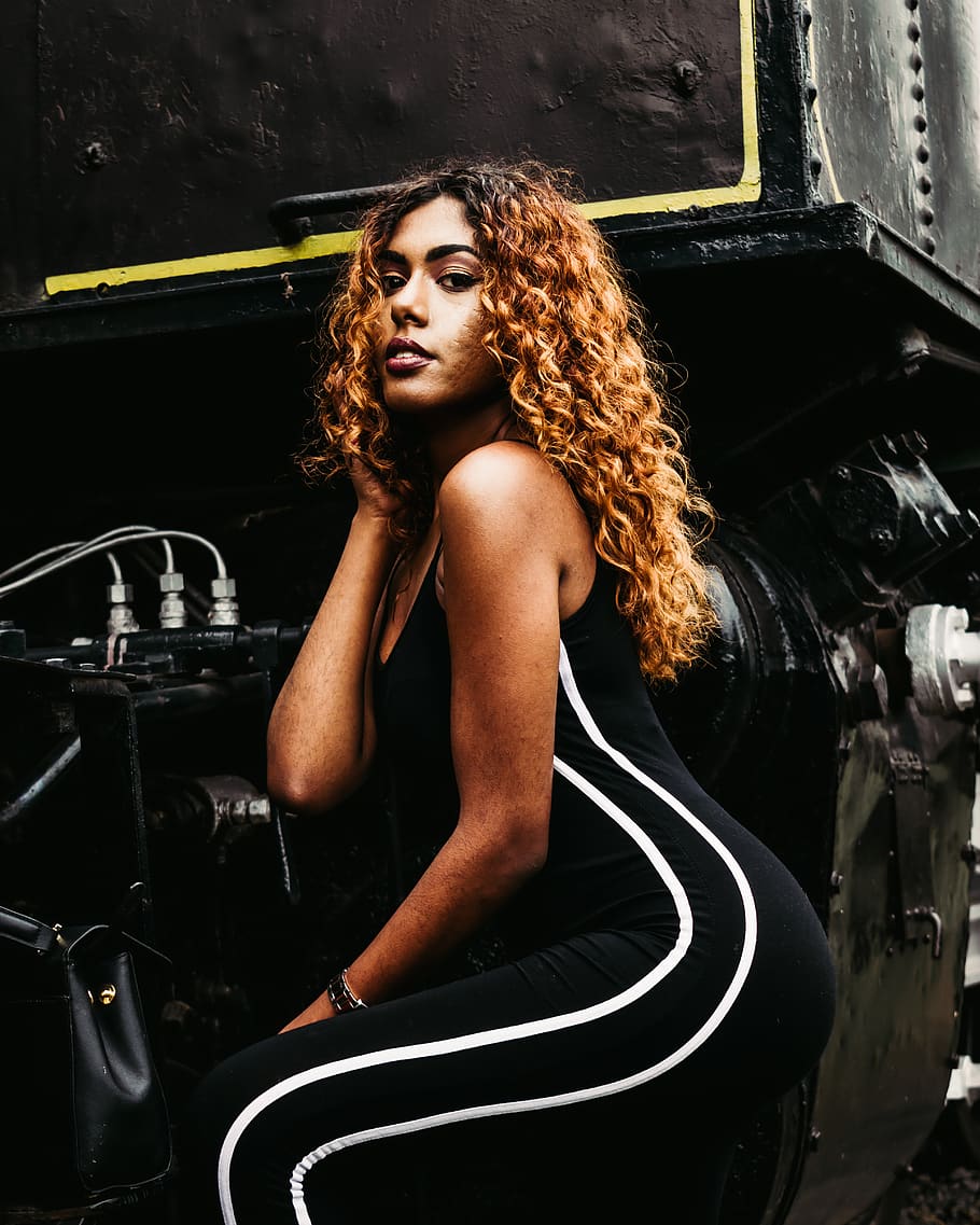 woman sitting beside engine, human, person, people, nairobi, kenya HD wallpaper