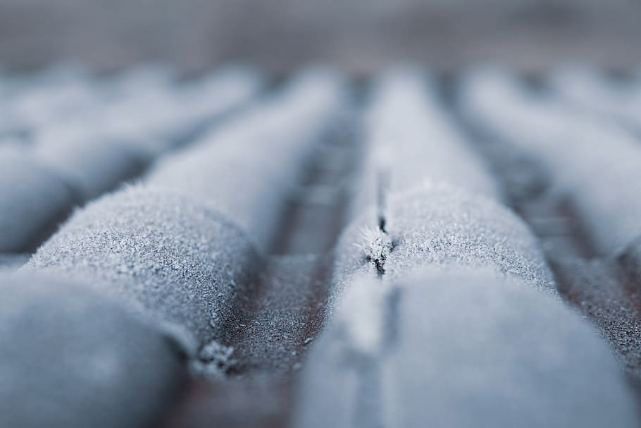 Selective Focus Photography of Frozen Roof, blur, blurred background HD wallpaper