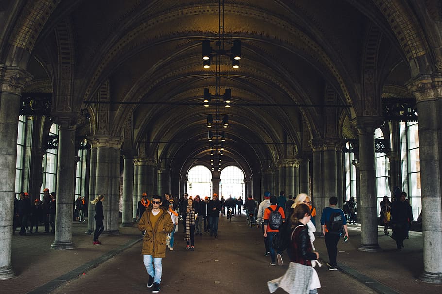 architecture, group of people, real people, built structure HD wallpaper
