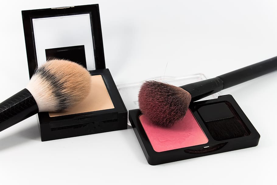 make up, powder, cosmetics, makeup, brush, beauty, rouge, color HD wallpaper