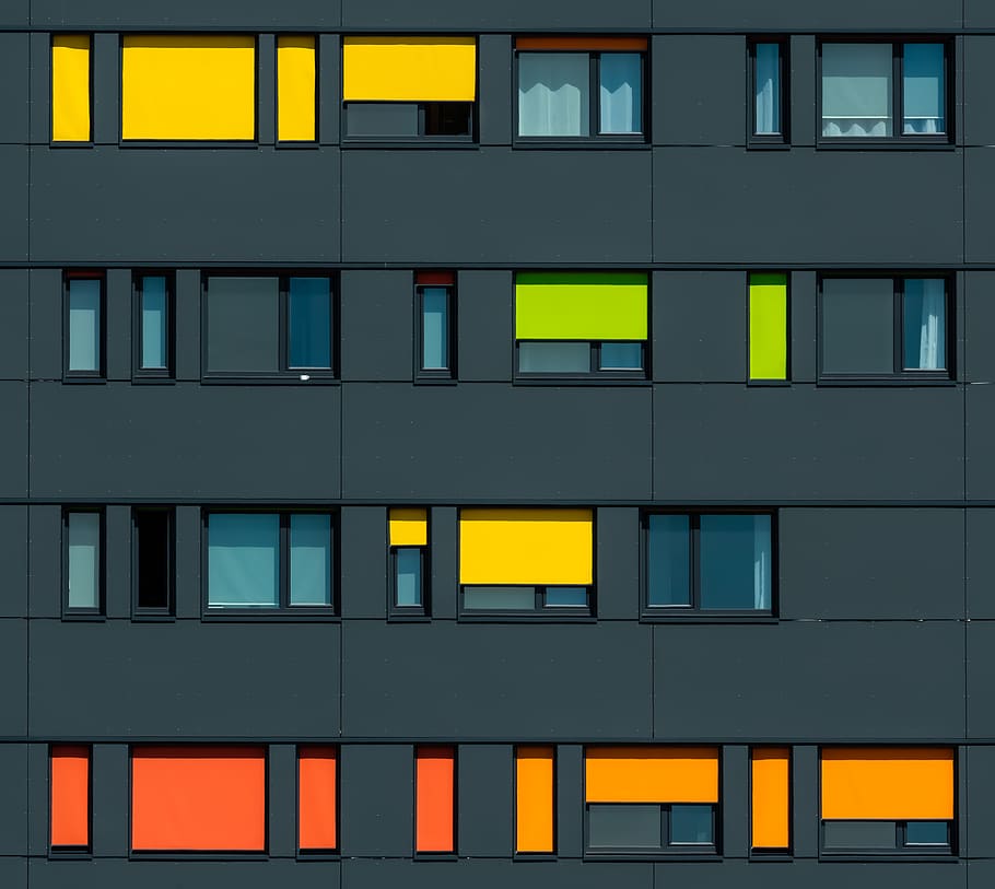 gray concrete building illustration, built structure, architecture HD wallpaper