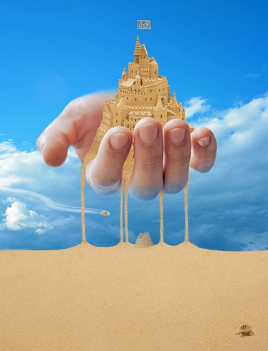 castle, sand, sandy, construction, architecture, keep, building HD wallpaper