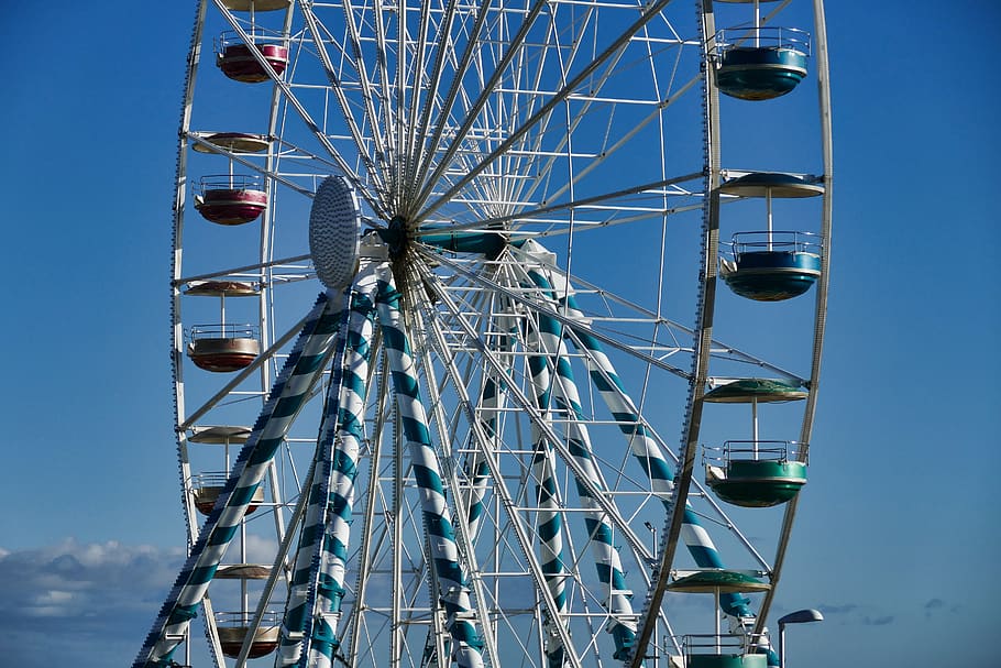 ferris wheel, landmark, royan, france, tourism, places of interest