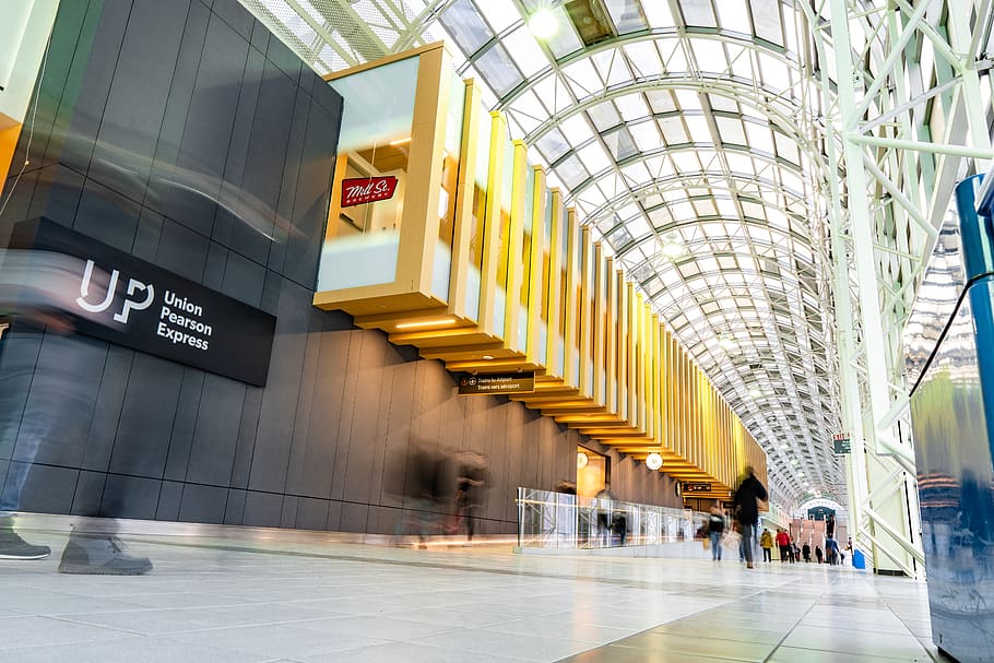 people walking inside mall, human, person, architecture, building HD wallpaper