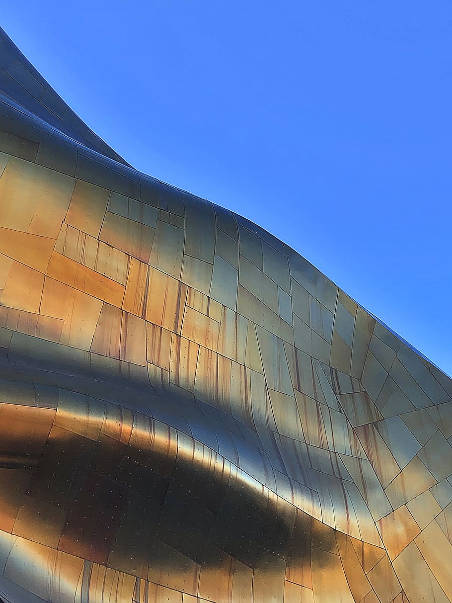 building, mopop, seattle, architecture, united states, planetarium HD wallpaper