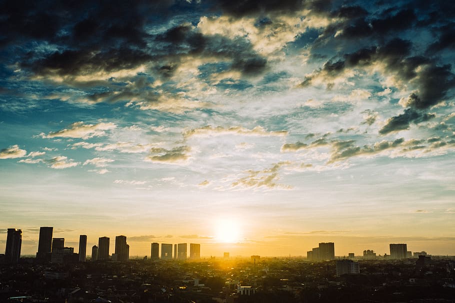 light, flare, nature, sky, outdoors, sunlight, sunset, dusk HD wallpaper