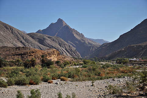 oman, muscat, mountain, mountain range, scenics - nature, sky HD wallpaper