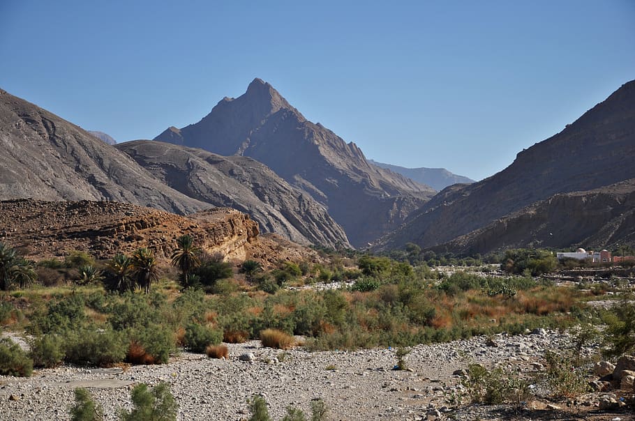 oman, muscat, mountain, mountain range, scenics - nature, sky HD wallpaper