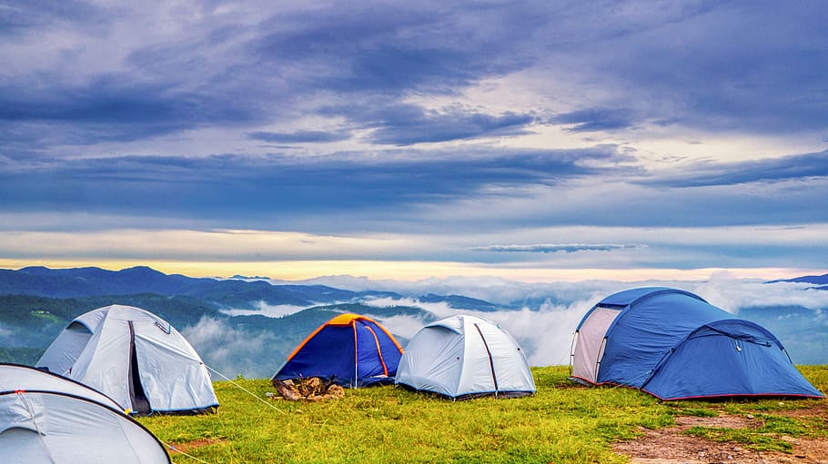 camping, adventure, the stake, leisure, tent, nature, trekking, HD wallpaper