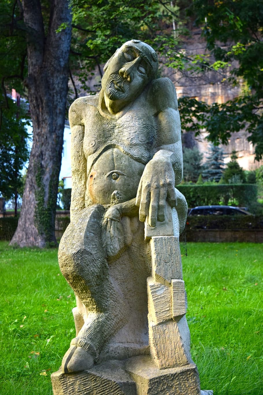 man, sculpture, object, fig, figure, statue, art and craft HD wallpaper