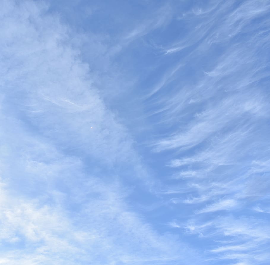 sky, clouds, blue, landscape, nature, atmosphere, weather, mood HD wallpaper