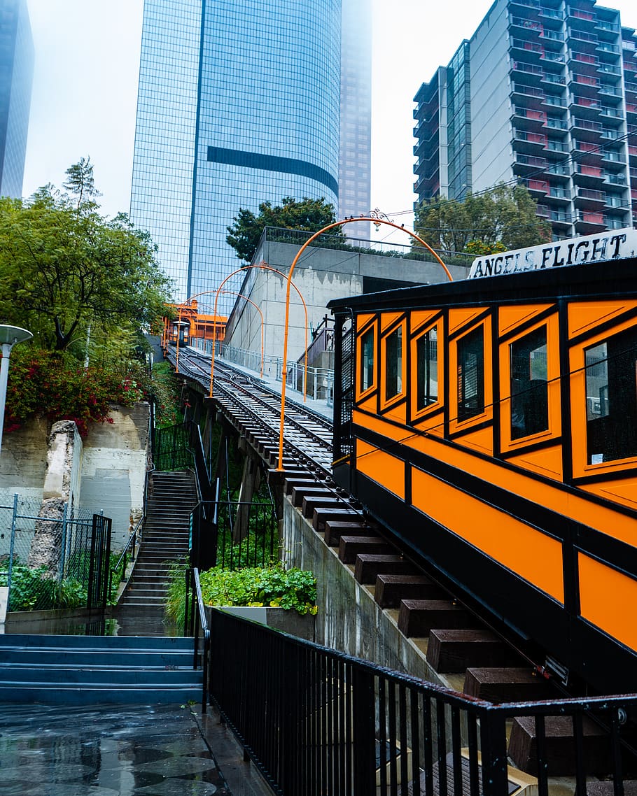 train, urban, skyscraper, architecture, built structure, building exterior HD wallpaper