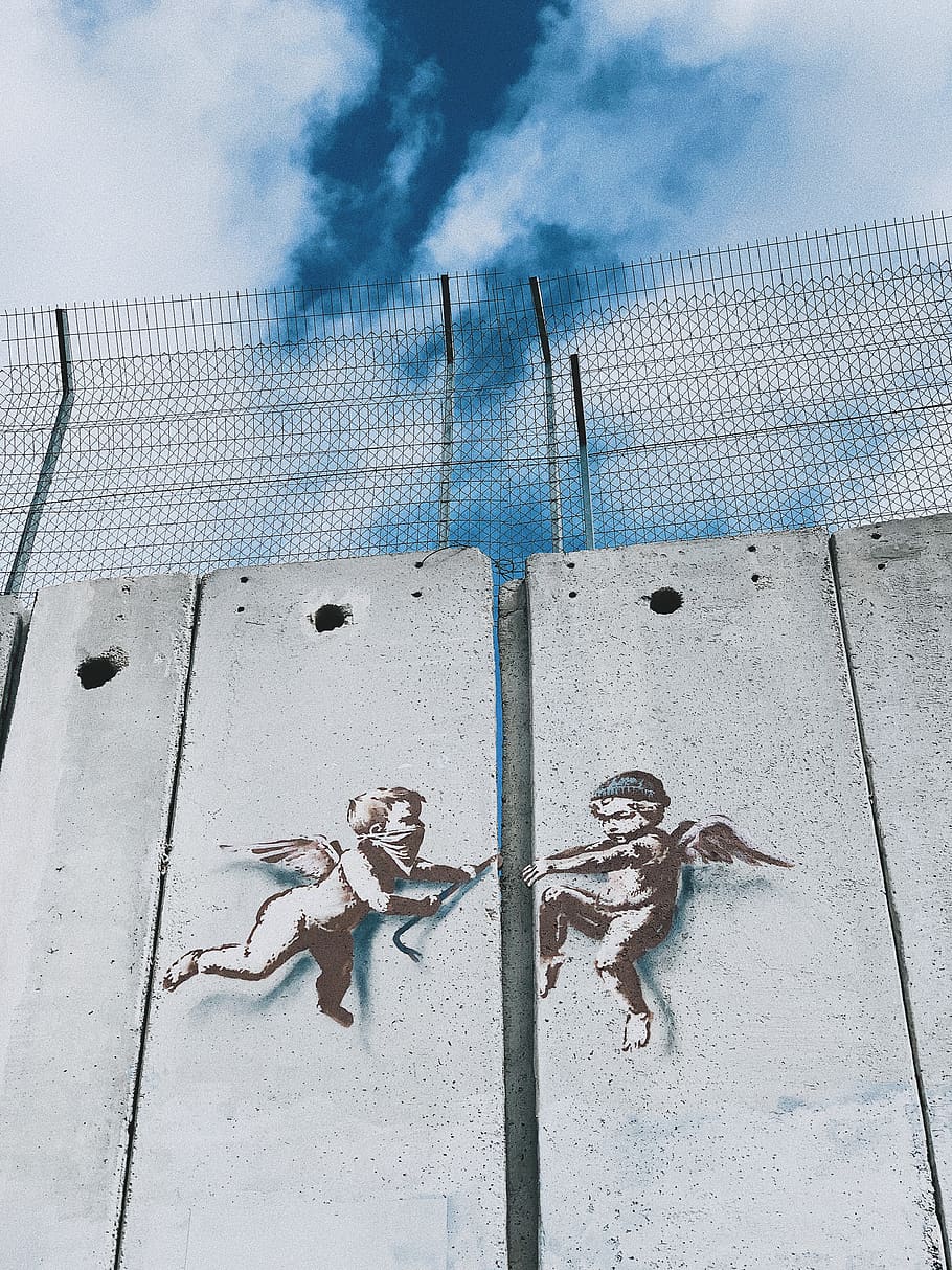 person, human, wall, graffiti, art, mural, painting, handrail HD wallpaper