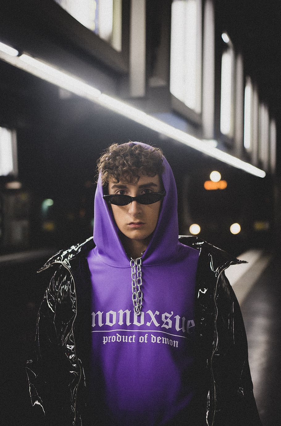 man wearing purple pullover, clothing, apparel, sweater, sweatshirt HD wallpaper