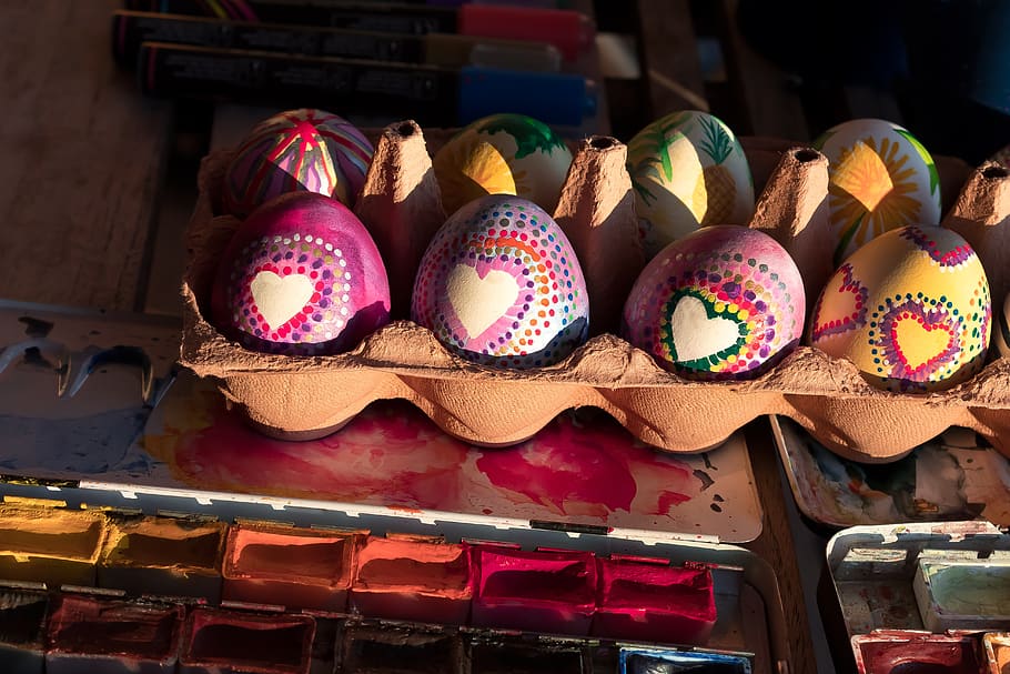 egg, colorful, easter eggs, paint, colored, cheerful, friendly HD wallpaper
