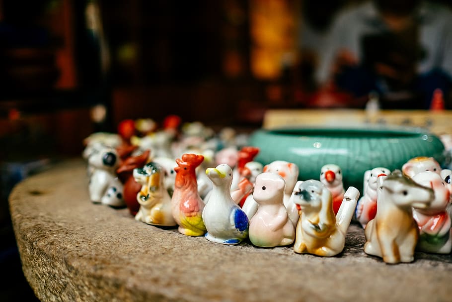 assorted animal figurines, representation, leisure games, human representation HD wallpaper