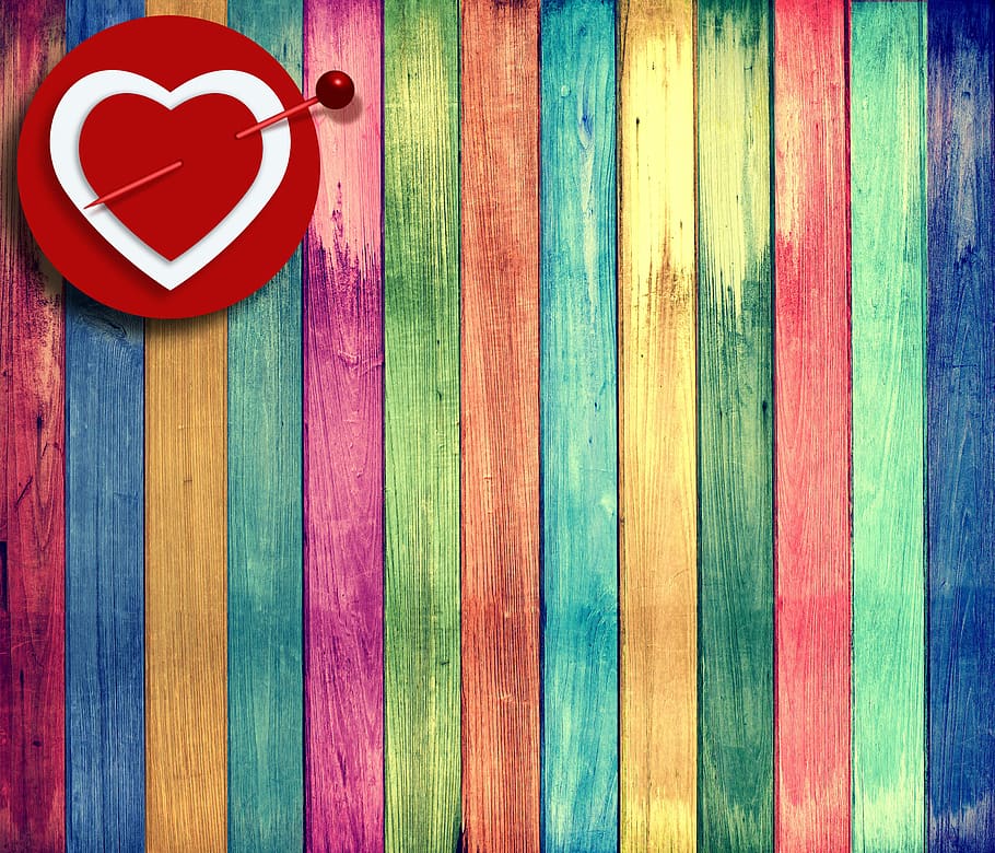 wood, old, texture, background, heart, colors, wood - material HD wallpaper