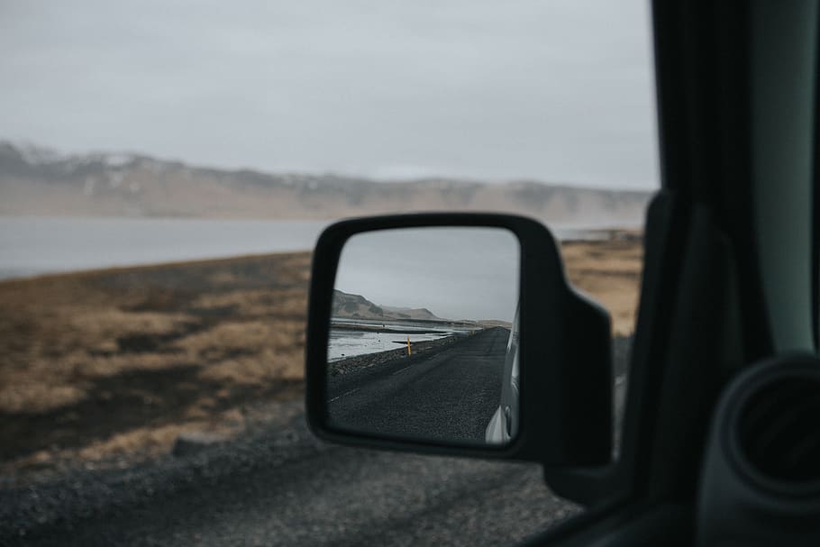 car, side, mirror, vehicle, blur, road, trip, transportation HD wallpaper