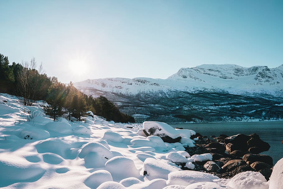 snow field during daytime, nature, outdoors, mountain, ice, glacier HD wallpaper
