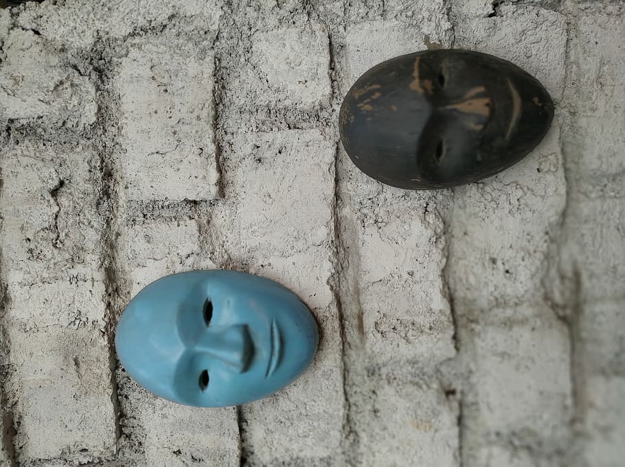 head, mask, india, 6, pune, wall, brick, human, person, costume HD wallpaper