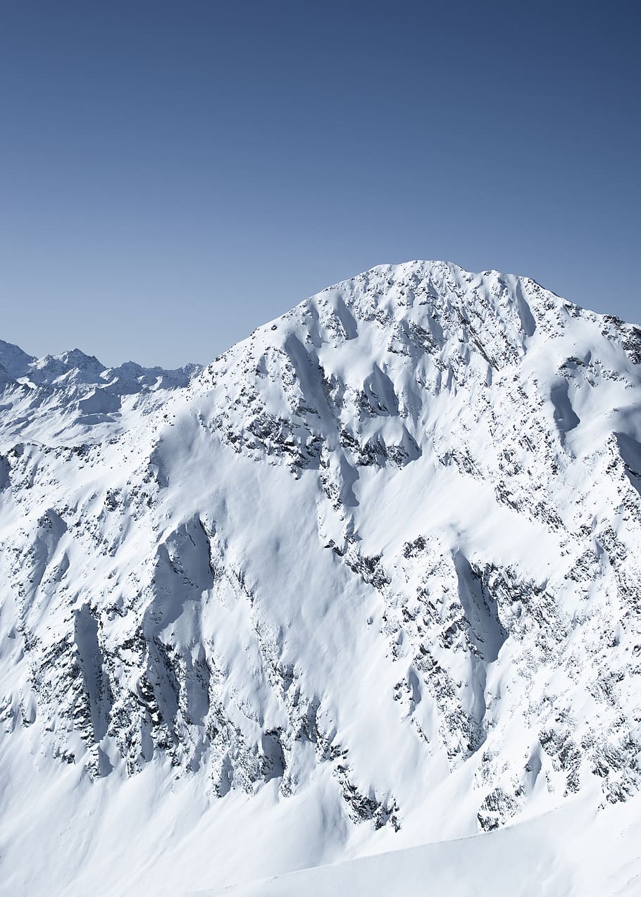 snow covered mountain during daytime, nature, peak, mountain range HD wallpaper