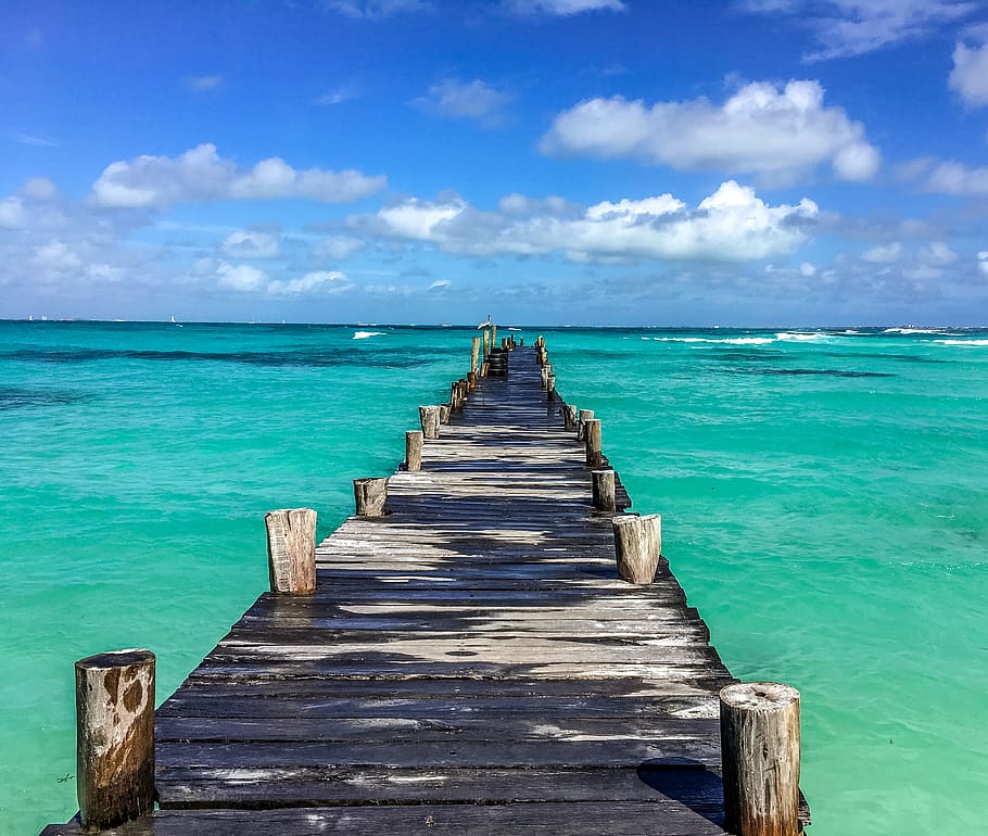 mexico, cancún, water, sea, sky, horizon, beauty in nature HD wallpaper