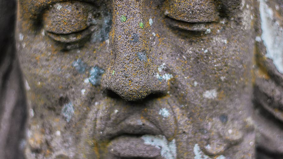 man's face statue, sculpture, head, art, bronze, france, murat HD wallpaper