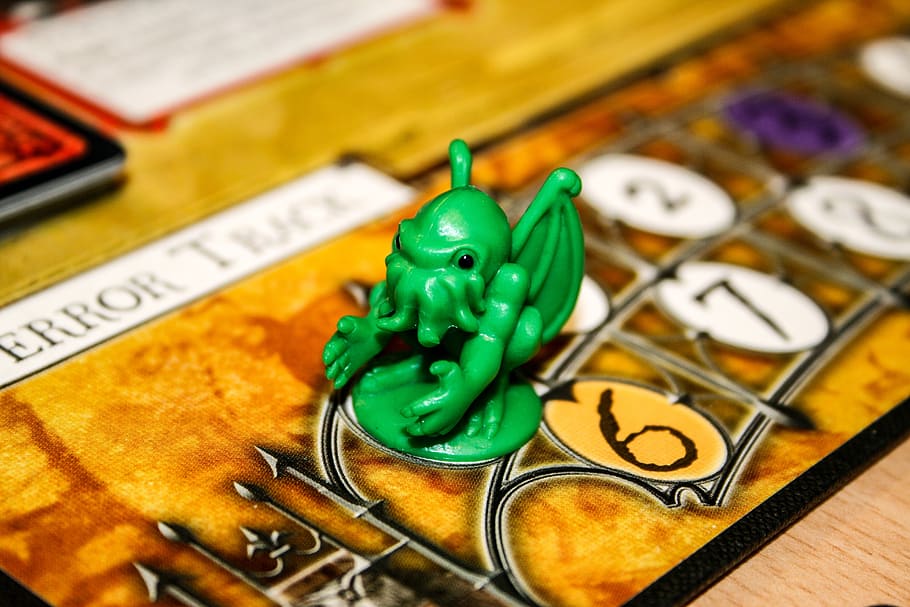 cthulhu, board game, arkham, horror, figure, creepy, ghost, HD wallpaper