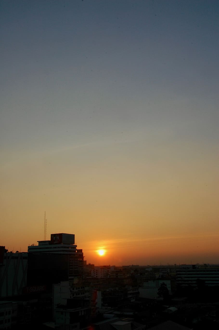 architecture, building exterior, sky, built structure, sunset HD wallpaper