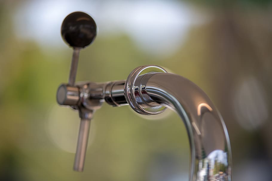 tap, beer, alcohol, design, focus on foreground, close-up, metal HD wallpaper