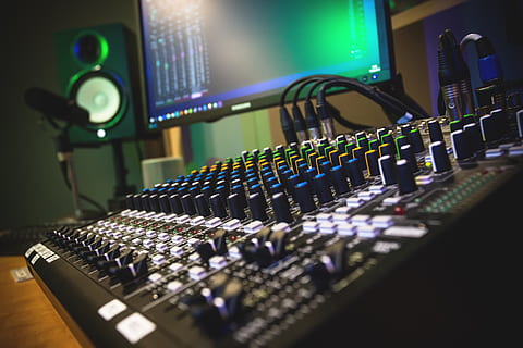 studio, recoding, record, audio, music, entertainment, microphone HD wallpaper