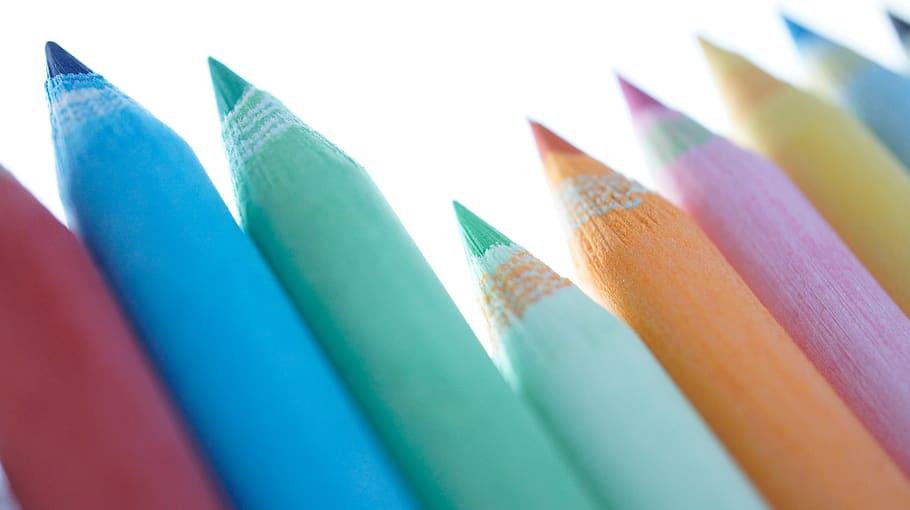 color pencils, equality, the same, multi colored, close-up HD wallpaper