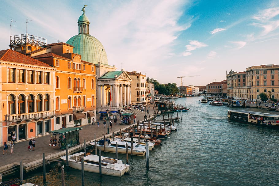 venice, building exterior, built structure, architecture, nautical vessel HD wallpaper