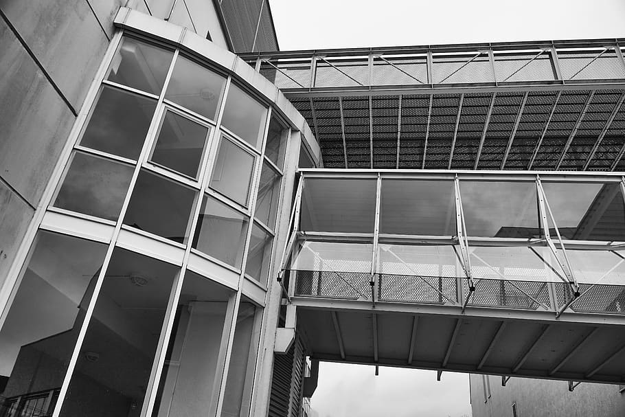 architecture, modern, building, window, urban, glass, structure HD wallpaper