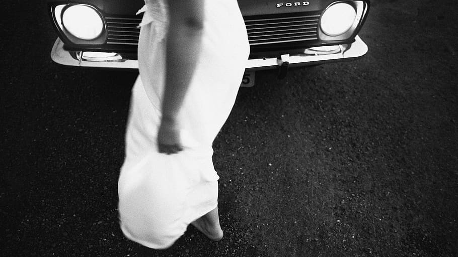 bride, wedding, celebration, car, ford, retro, brazil, low section HD wallpaper