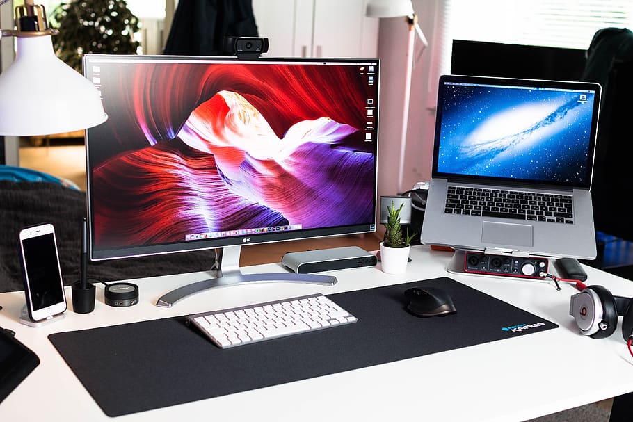 laptop, apple, mac, computer, browser, research, study, business HD wallpaper