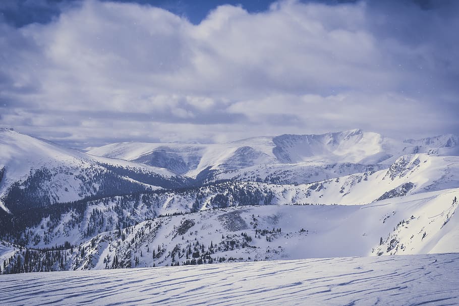 Scenic View Of Snow Capped Mountains, 4k wallpaper, alpine, alps HD wallpaper