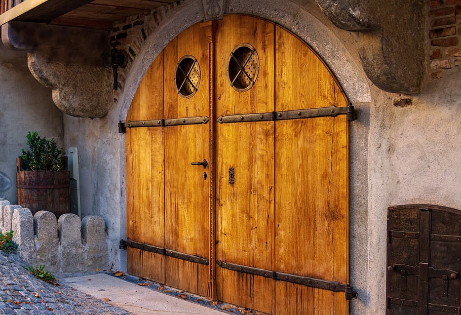goal, old, facade, architecture, building, input, house facade HD wallpaper